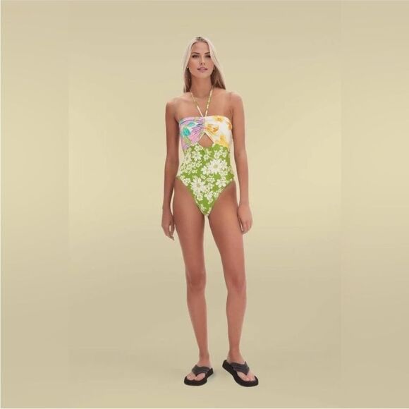 Alemais NWT ELORA RUCHED ONE PIECE SWIMSUIT XS $240 - Picture 3 of 7